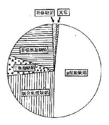 各型免疫缺陷的发生率