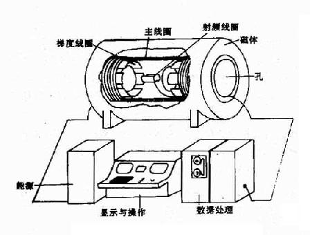 MRI设备基本结构示意图